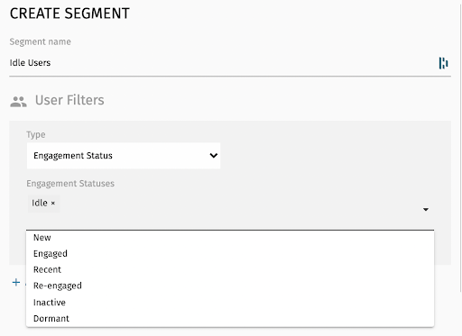 Create Segments with Engagement Status